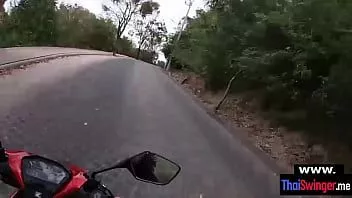 Play Beautiful day bike ride and quickie fuck with my thai gf
