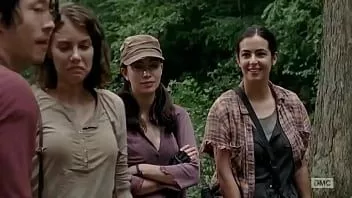 play Amwf Lauren Cohan الأيرلندية الأمريكية بين الأعراق تصل عناق دافئ مع يون سانغ يوب كوريا الجنوبية الذكور المشي غيبوبة الموسم 5 الحلقة 8